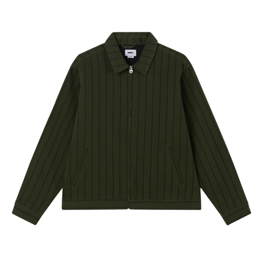 Obey Stripe Zip Up Jacket