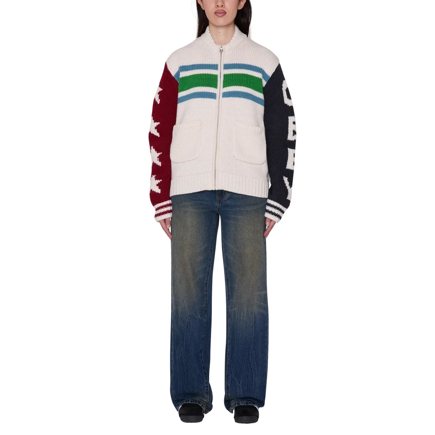 Obey Unbleached Etta Cowichan Sweater