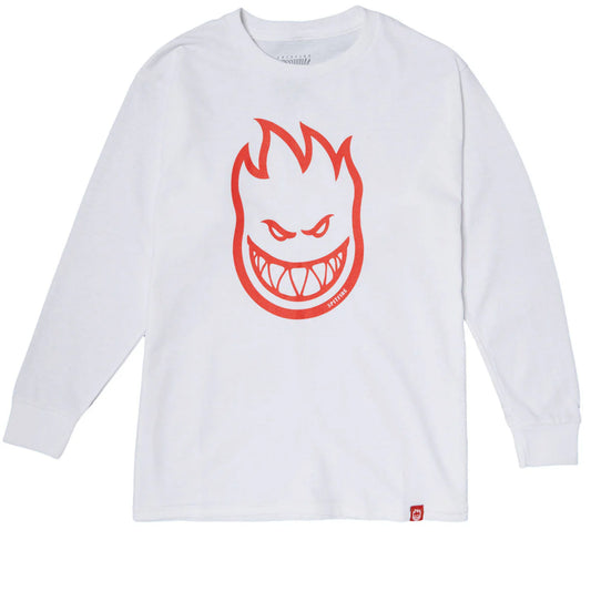 Spitfire Bighead L/S Shirt Natural/Red