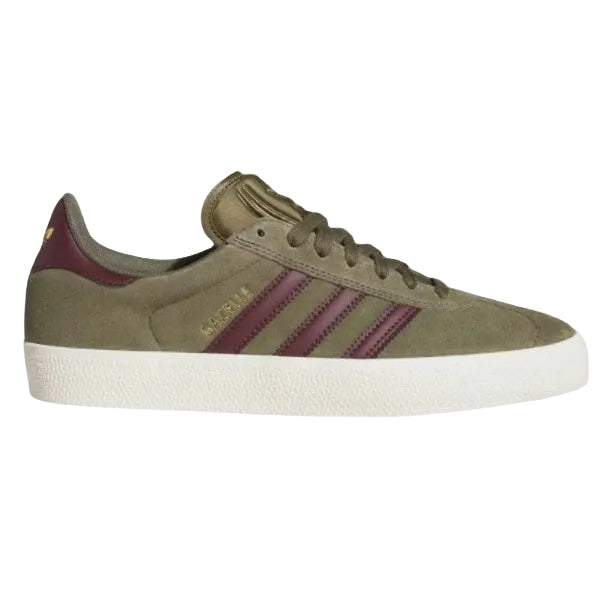 Adidas Gazelle ADV Olive Strata / Maroon / Chalk White