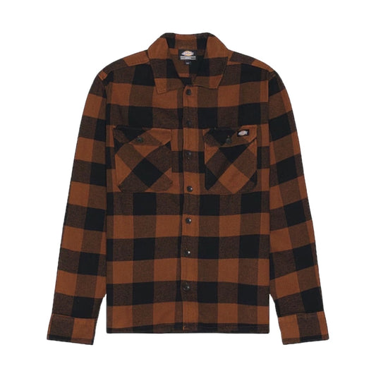 Dickies Sacramento Shirt Black/Brown Duck Plaid