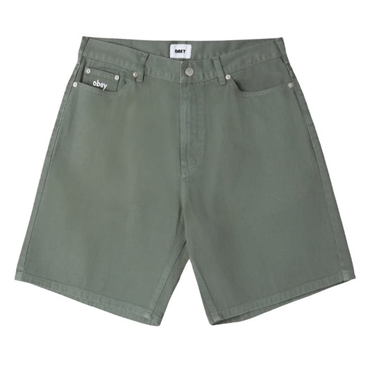 Obey Baggy Bigwig Denim Short Laurel Wreath