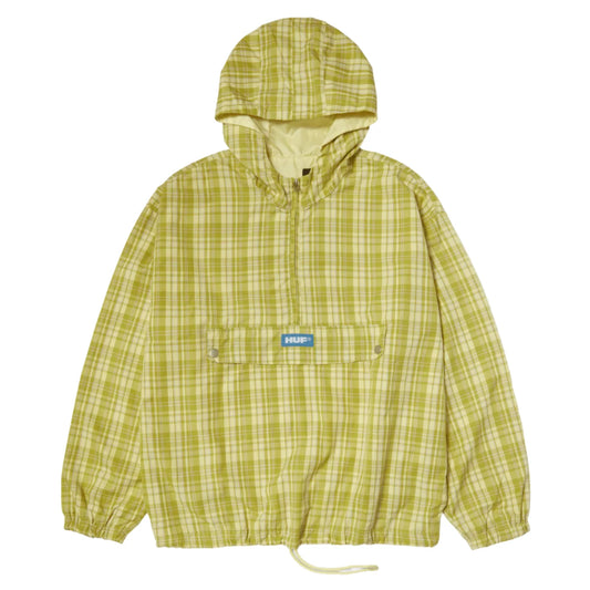 Huf Rivington Plaid Anorak Tarragon