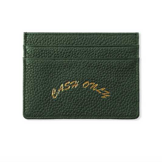 Cash Only Leather Cardholder