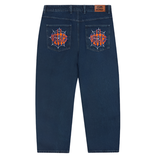 Butter Goods Spider Denim Jeans DRK Indigo