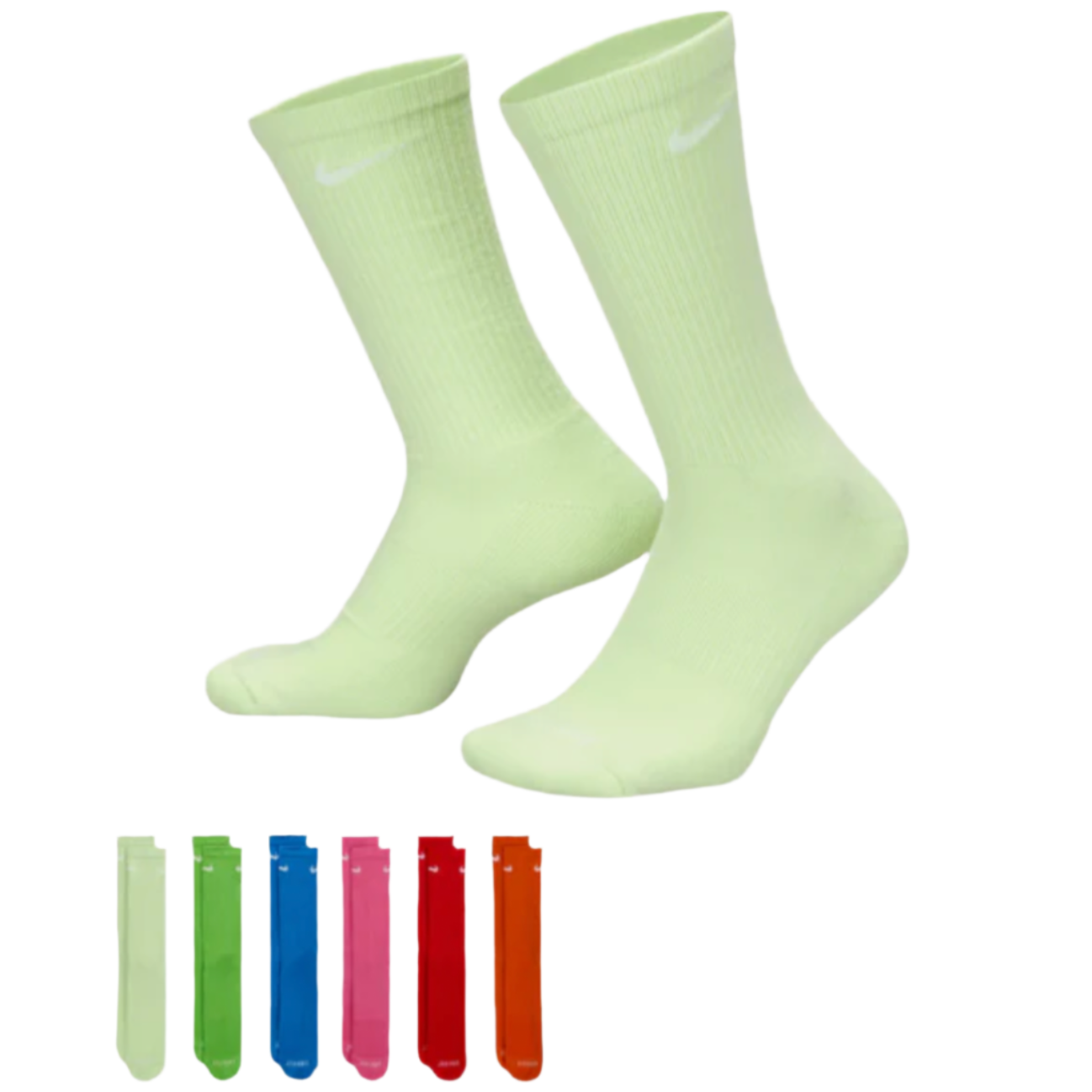 Nike Everyday Plus Cushioned Socks Brights 6-pack