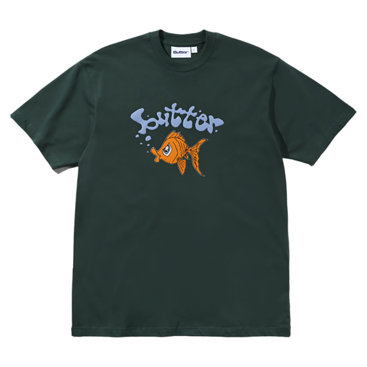 Butter Goods Gold Fish Tee Dark Forest