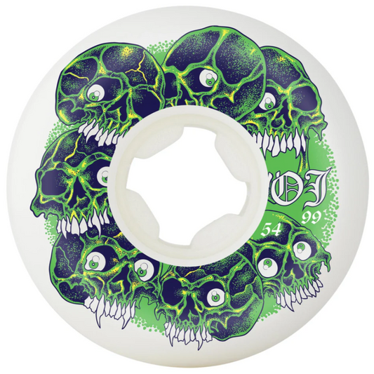 OJ Wheels Grey Matter Juice Original White EZ Edge 99a 54mm Wheels