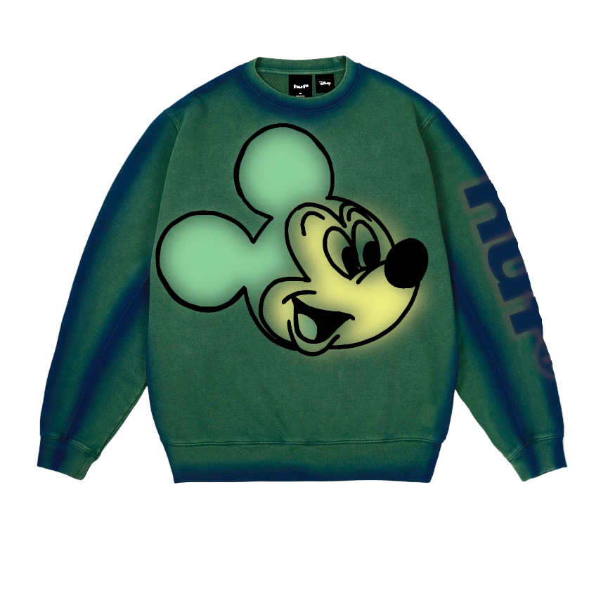 Huf x Mickey Mouse Spray Crewneck Sweater
