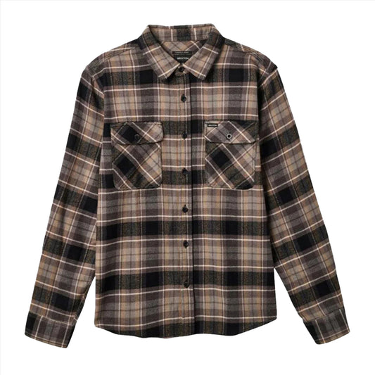 Brixton Bowery Flannel Black/Charcoal/Oatmeal