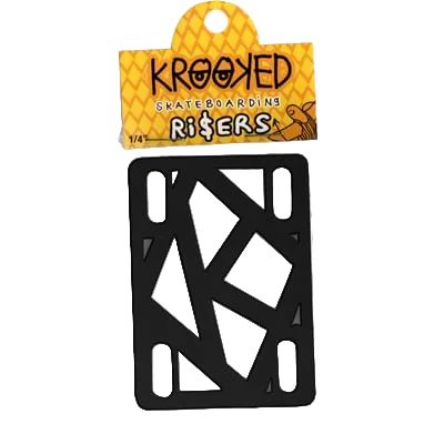 Krooked Risers Black 1/4 Inch
