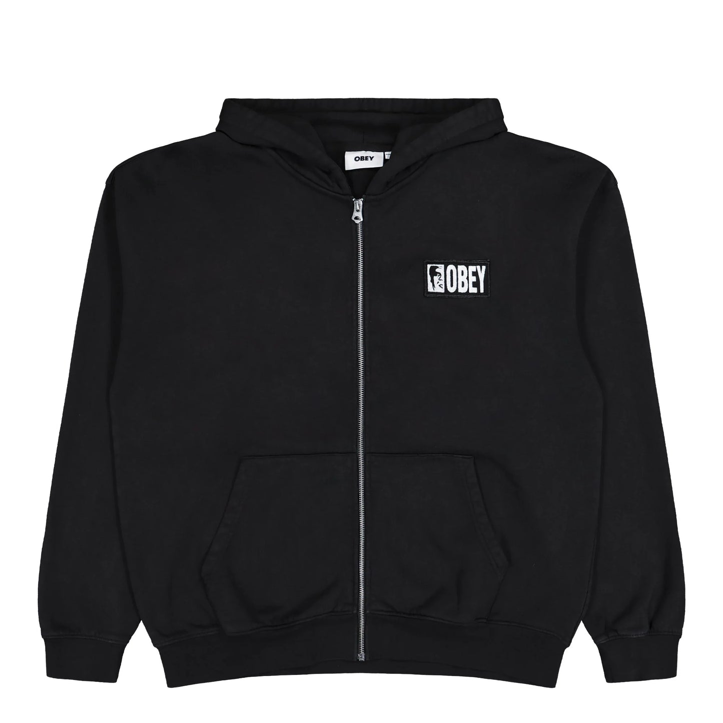 Obey Margin Faded Zip Hoodie