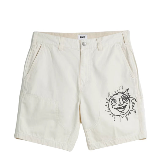 Obey Delta Carpenter Shorts Unbleached