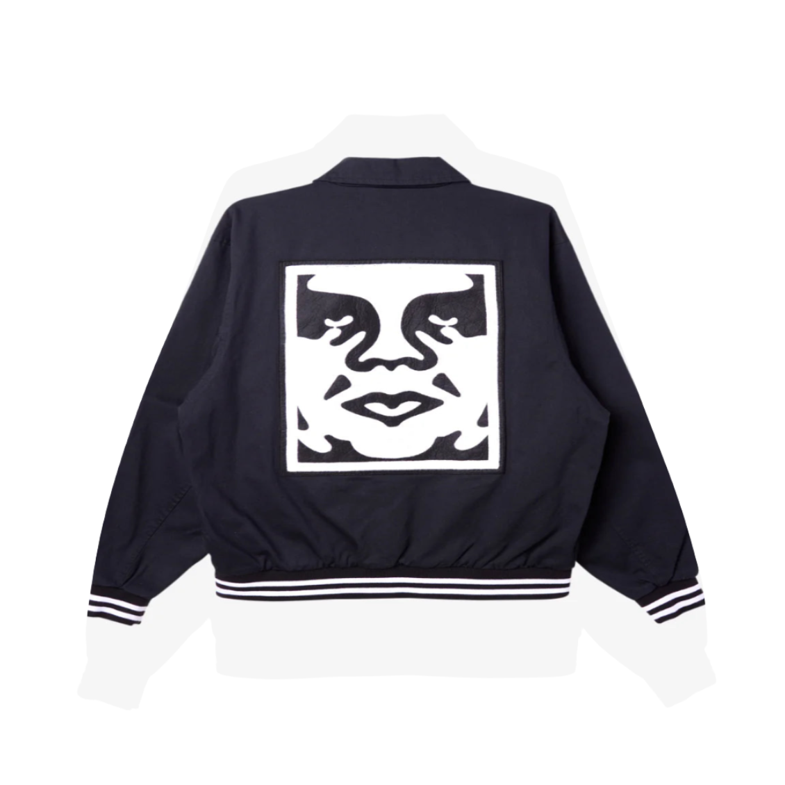 Obey Icon Face Varsity Black