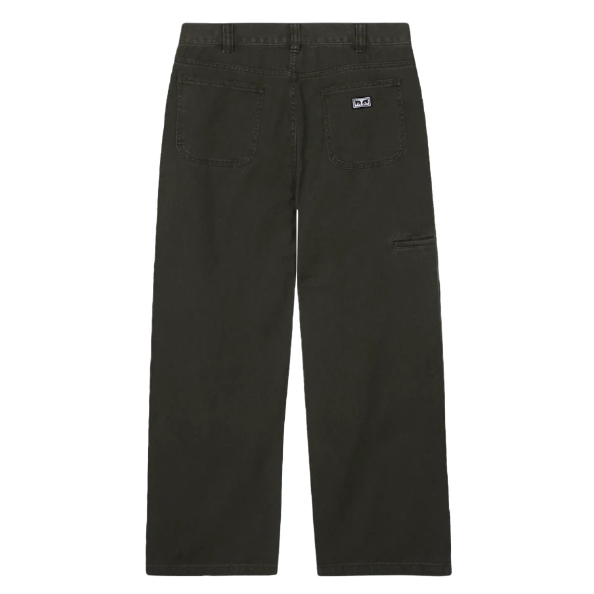 Obey Bigwig Double Knee Work Denim Rosin Faded Wash