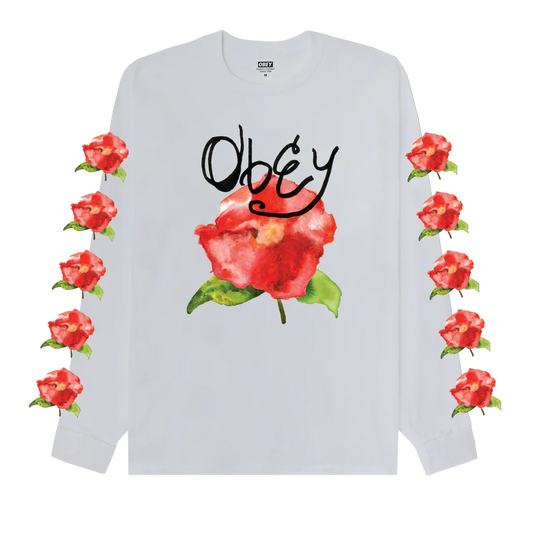 Obey Watercolor Poppy L/S Tee