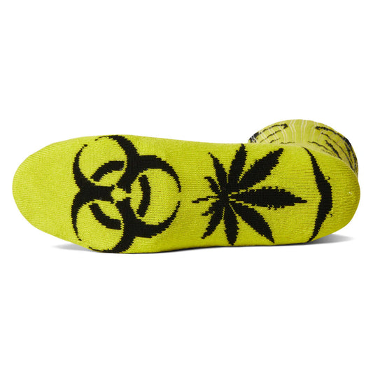 Huf Sector Plantlife Socks Safety Green