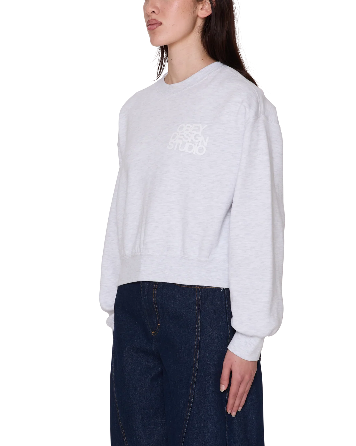 Obey Design Studio Cropped Crewneck