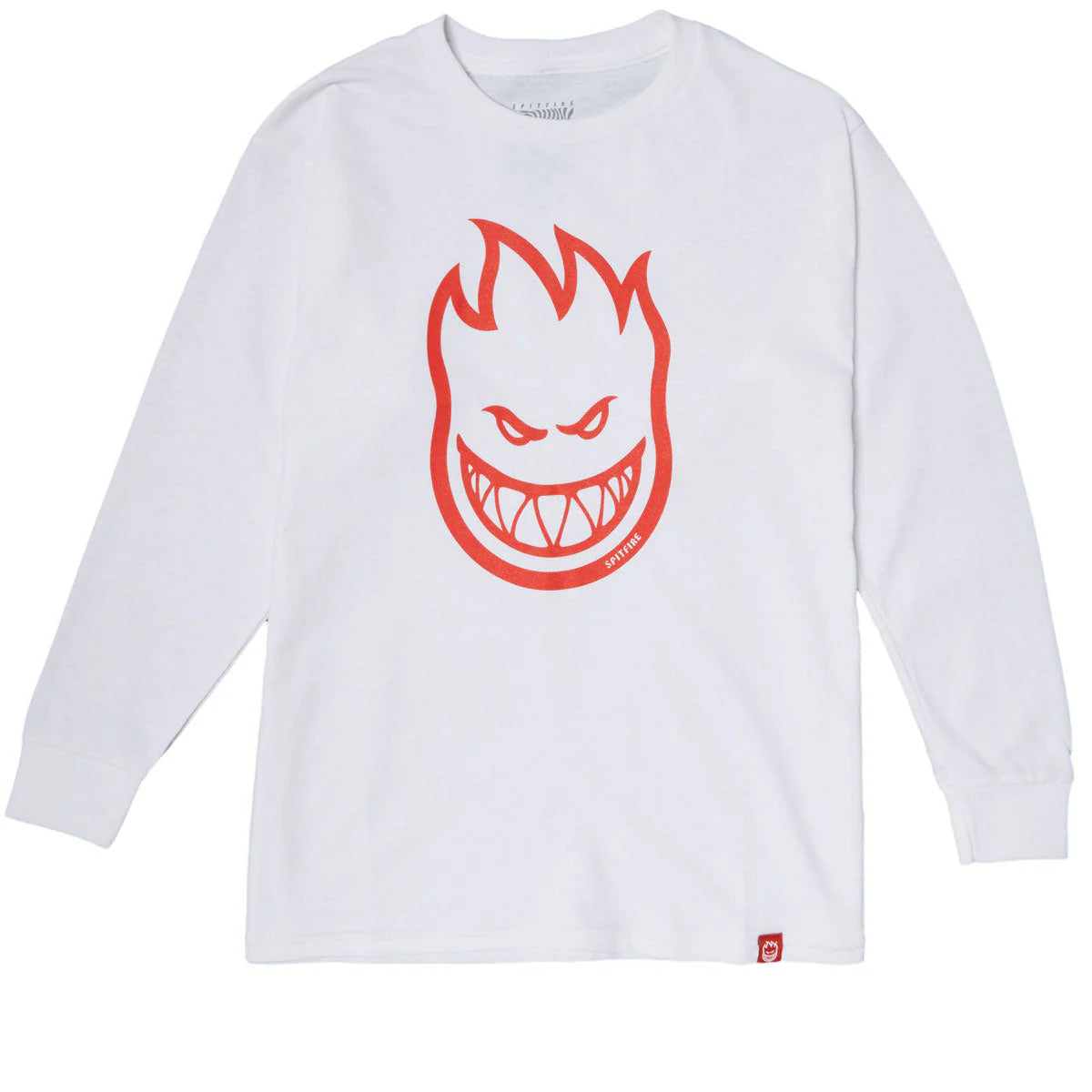 Spitfire Bighead L/S Shirt Natural/Red