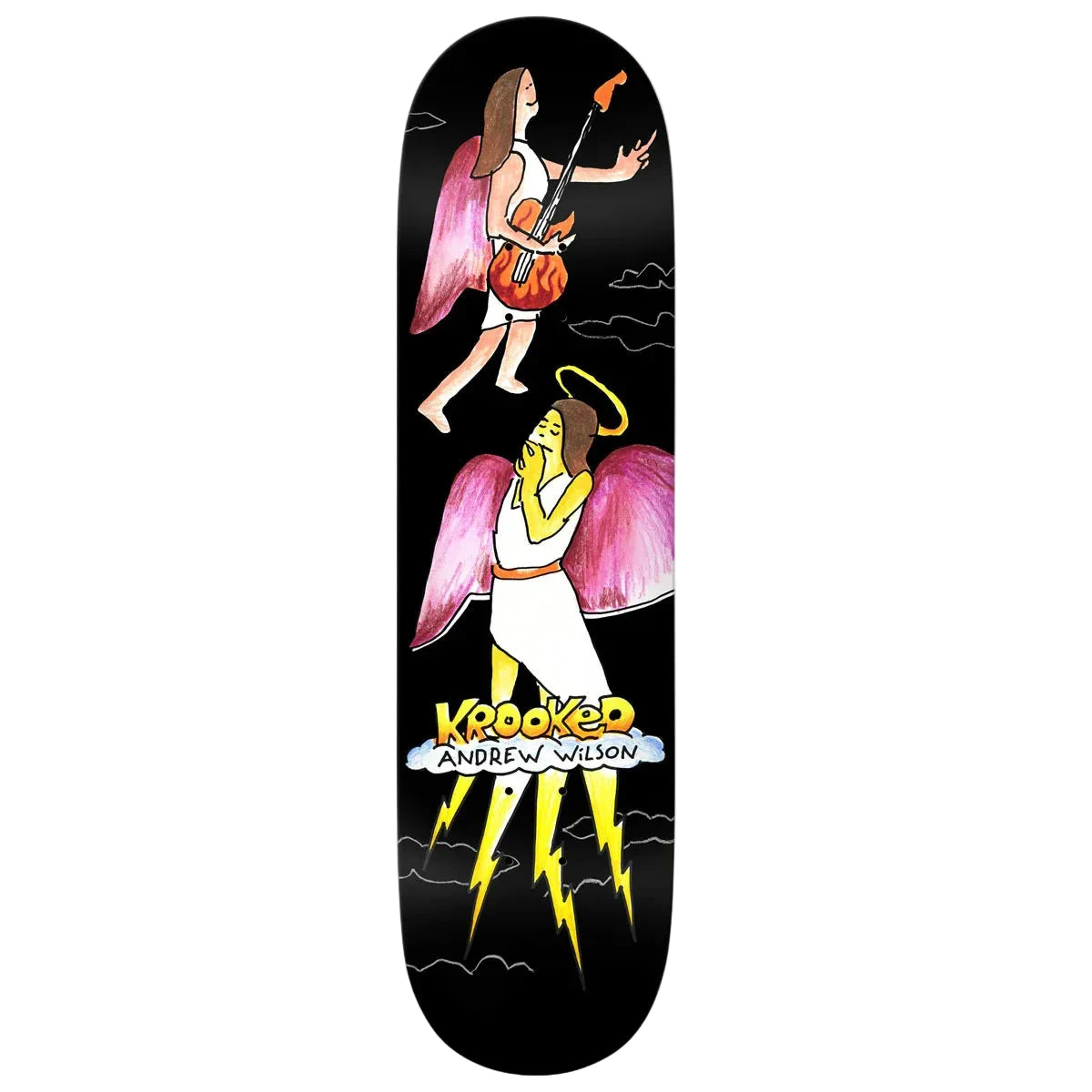 Krooked Skateboard Deck Wilson Angel True Fit 8.25" x 31.5"