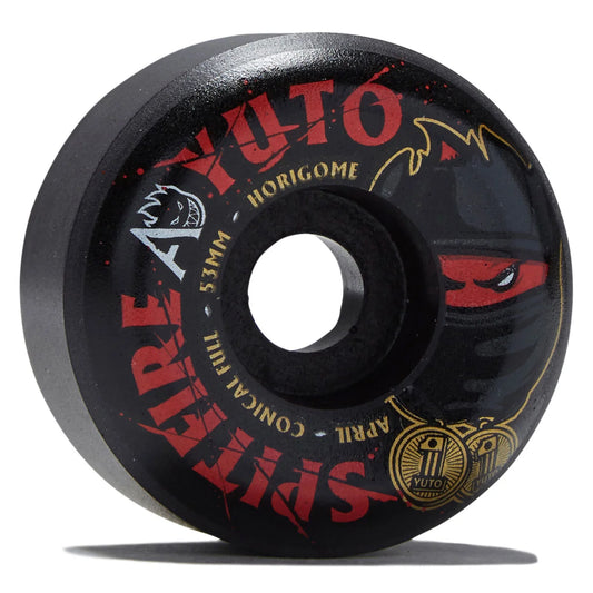 SPITFIRE X APRIL F4 99D 53MM YUTO CONICAL FULL SKATEBOARD WHEELS