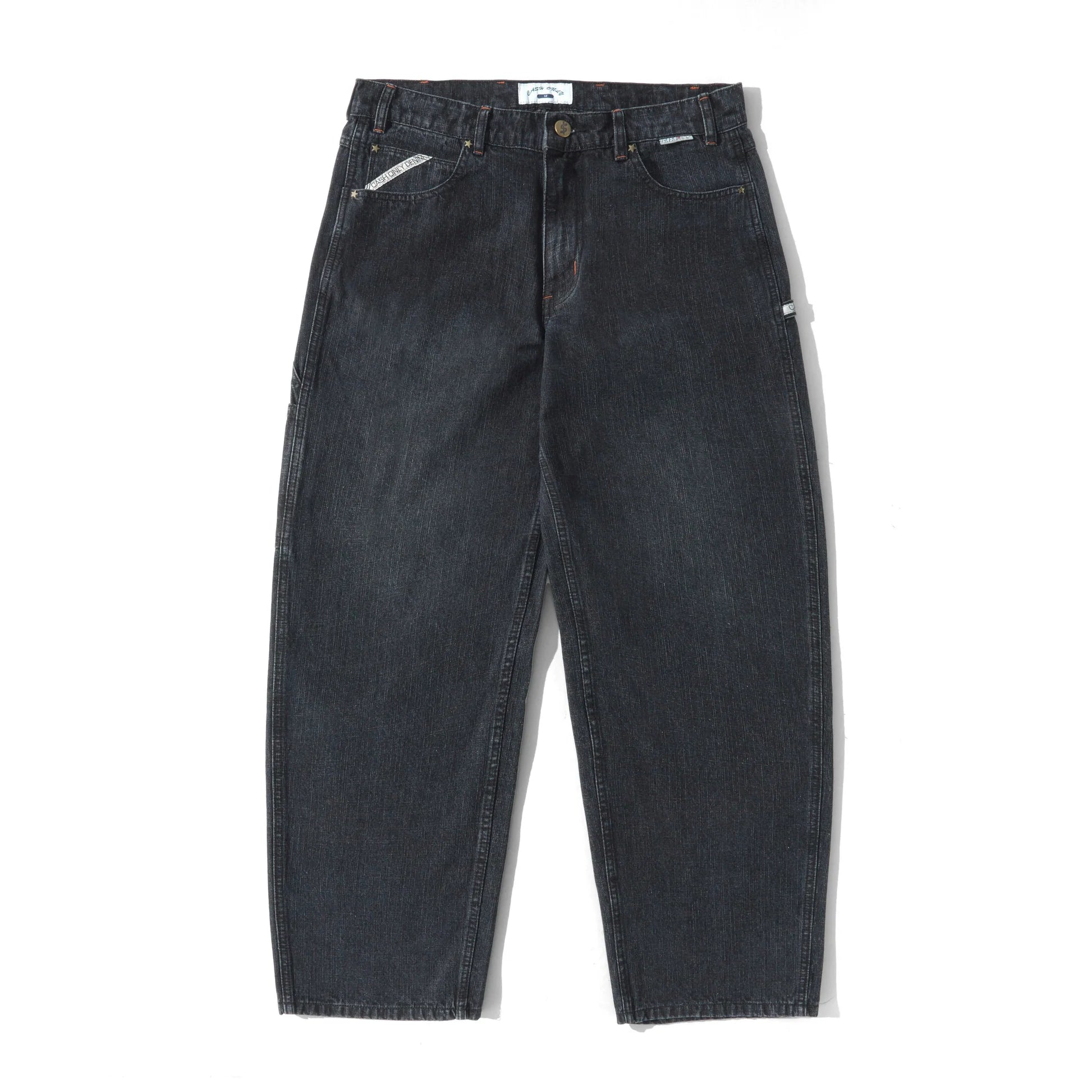 Cash Only Company Denim Jeans Distressed Washed Midnight