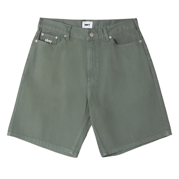 Obey Baggy Bigwig Denim Short Laurel Wreath
