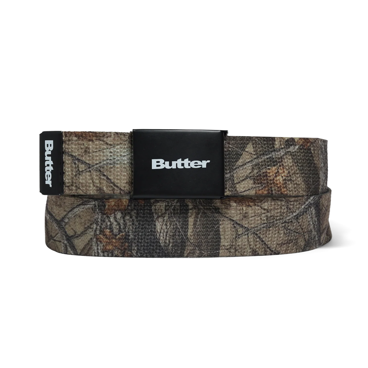 Butter Goods Woven Logo Belt Forest Camo