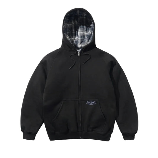 Butter Goods Plaid Line Zip-Thru Hood