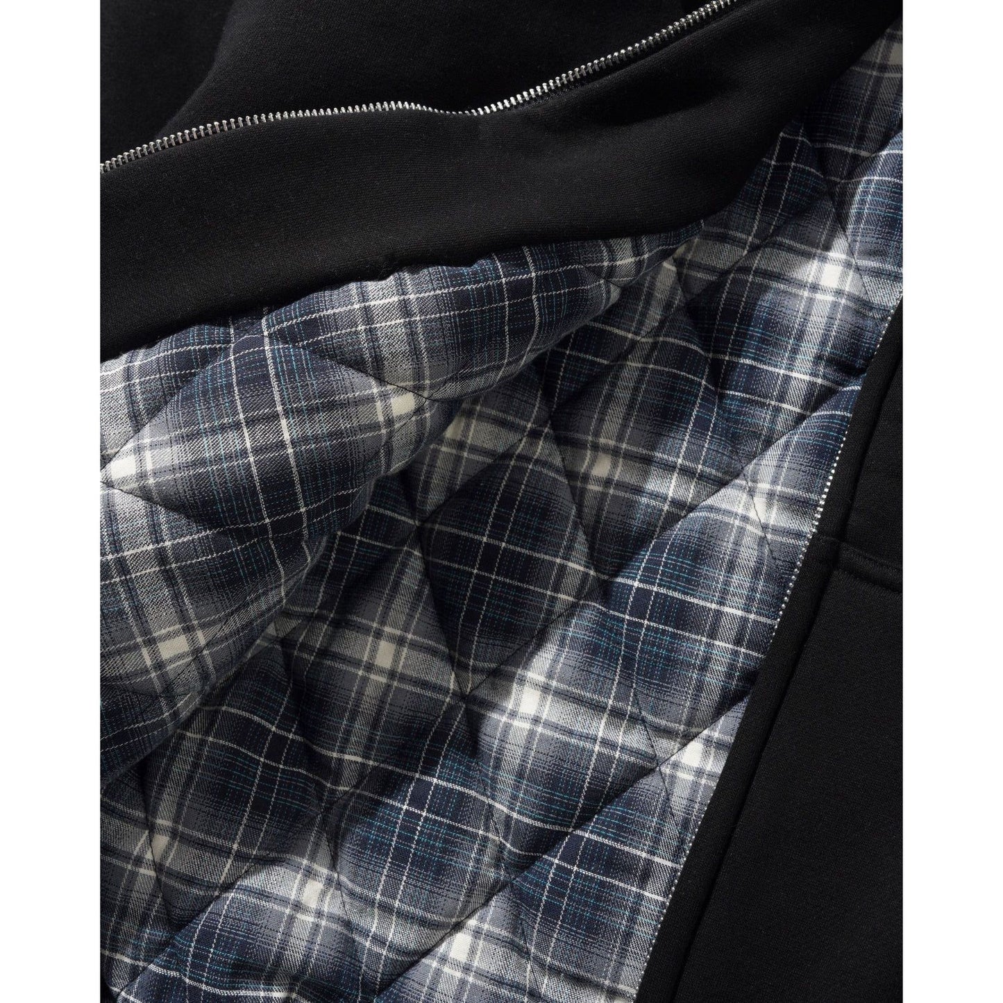 Butter Goods Plaid Line Zip-Thru Hood
