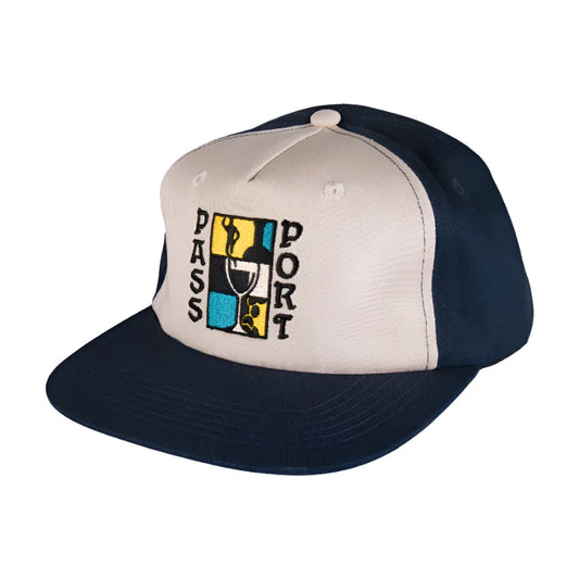 Passport Dine Em' Workers Cap Navy/Off White