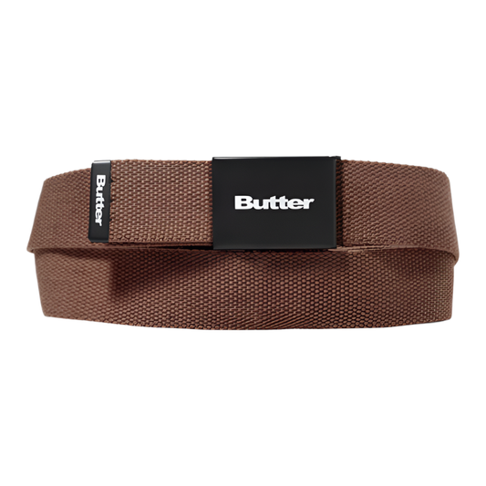 Butter Goods Logo Woven Belt Brown