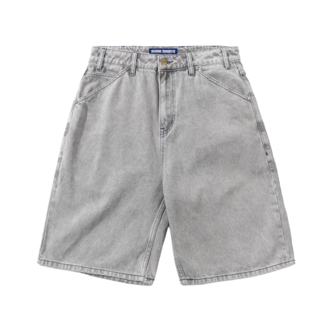 Butter Goods Encounter Denim Shorts Washed Soft Grey