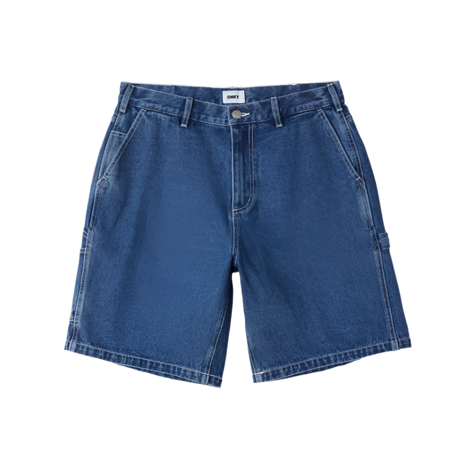 Obey BigWig Denim Carpenter Short Stonewash Indigo