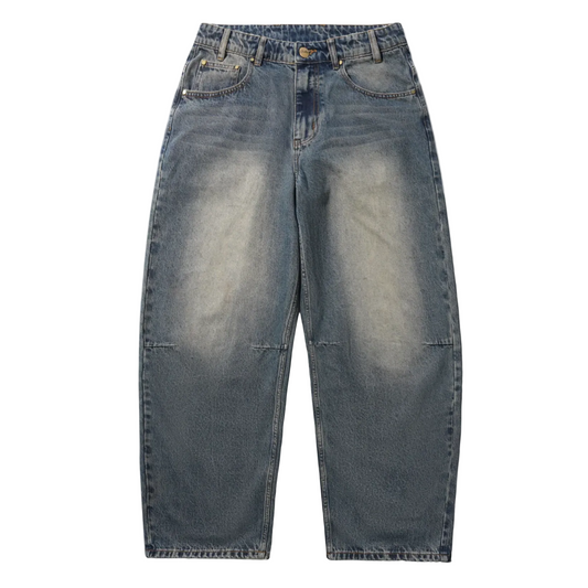 Butter Goods Wide Cut Denim Jeans Dirty Wash Indigo
