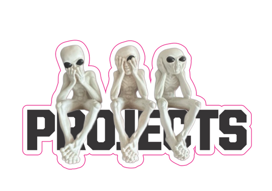 Projects Aliens Sticker