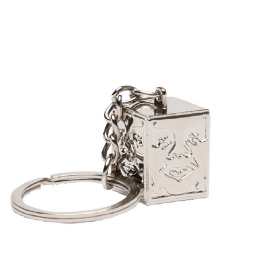 Obey Icon Face Cube Key Chain