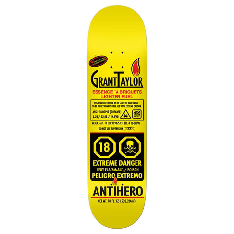 Anti Hero Grant Taylor Fueled Up Deck 8.38
