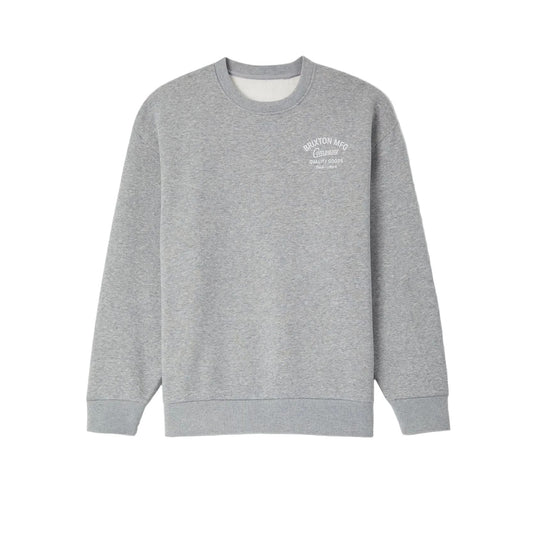 Brixton Straton Crew Heather Grey