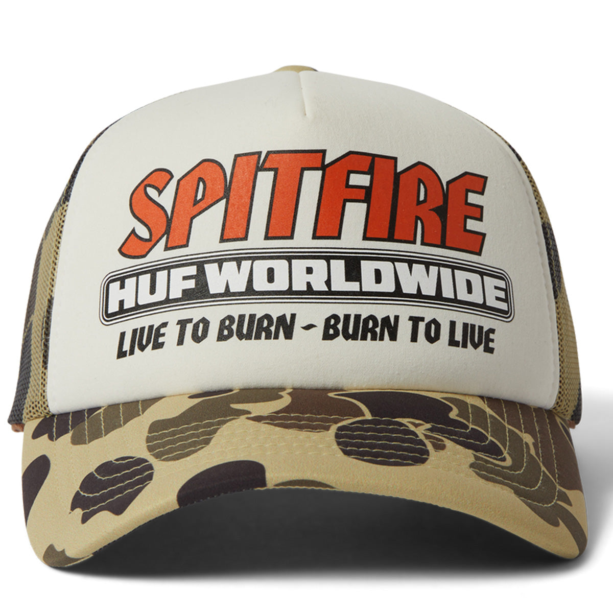Huf x Spitfire Burn Forever Trucker Camo