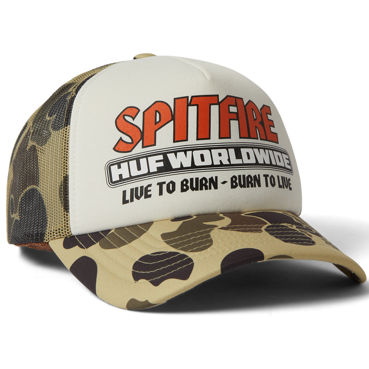 Huf x Spitfire Burn Forever Trucker Camo