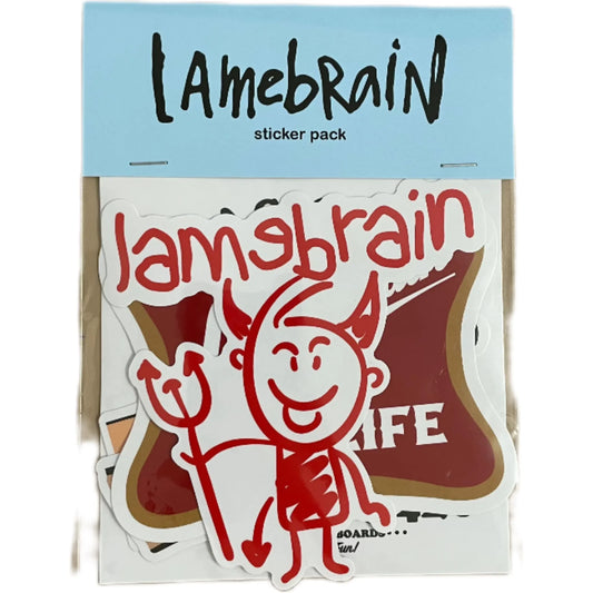 Lamebrain sticker pack