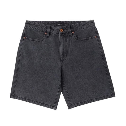 Brixton Relaxed Short Washed Black Denim