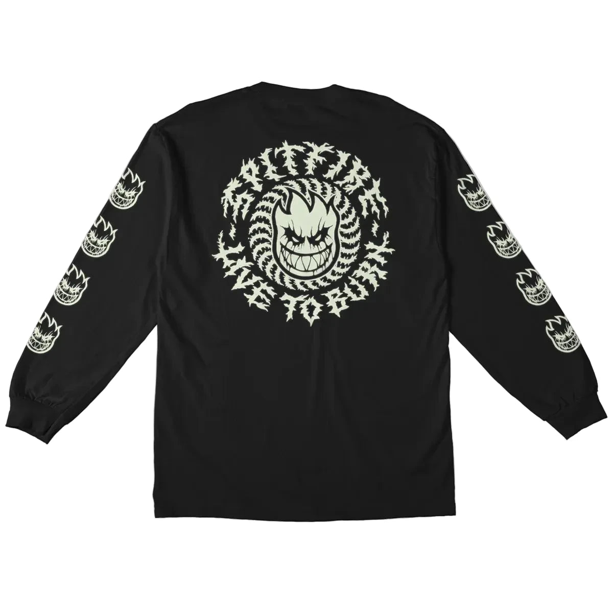 Spitfire Deathmask Glow In The Dark L/S
