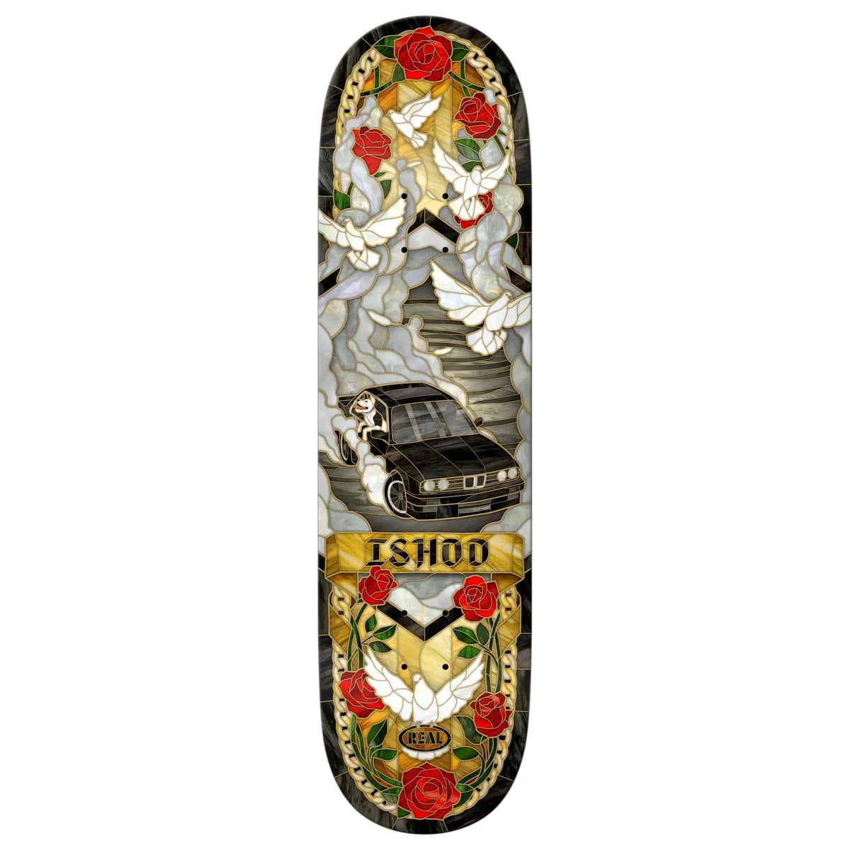 Real Skateboards Ishod Wair Cathedreal II Skateboard Deck Twil Tail 8.38