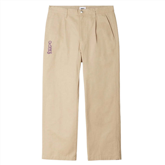 Obey Estate Embroidered Pant Irish Cream