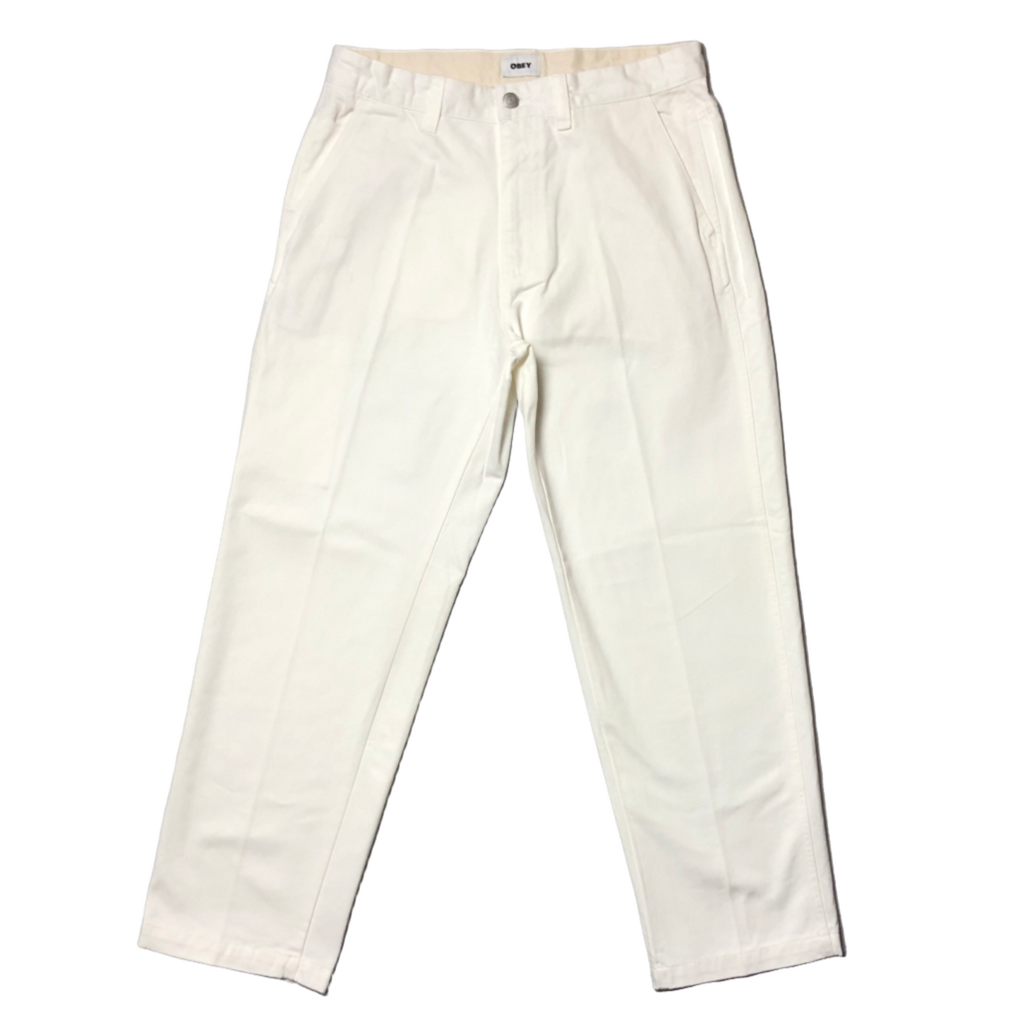 Obey Hardwork Carpenter Pant White